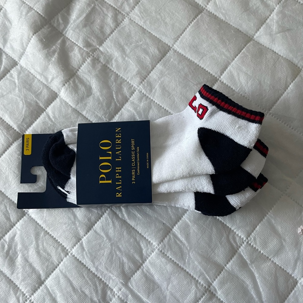 Polo Ralph Lauren Men's 3-Pair Low Cut Socks